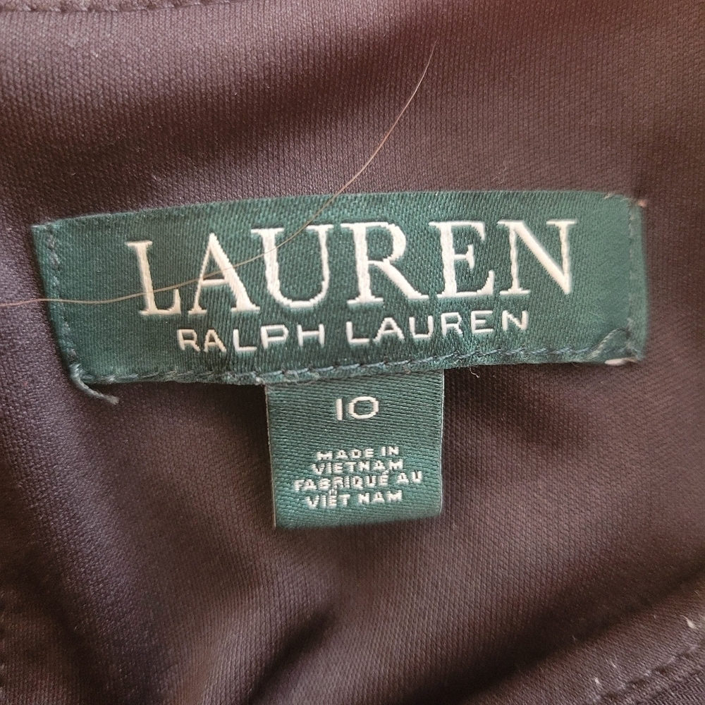 Lauren by Ralph Lauren Black‎ Sleeveless Swing  Dress Size 10 - Picture 6 of 6